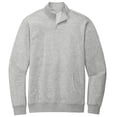 thumbnail image 1 of Mens Long Sleeve Quarter Zip Pullover With Front Pouch Pocket, 1 of 5
