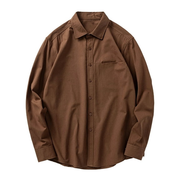 Mens Long Sleeve Shirts Men's Oversized Dress Shirts Button Down Long Sleeve Casual Baggy Shirt