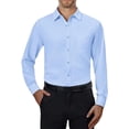 thumbnail image 1 of Mens Long Sleeve Slim-Fit Design Dress Shirts, 1 of 4
