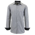 thumbnail image 1 of Mens Long Sleeve Slim Fit Pinstripe Dress Shirts, 1 of 2