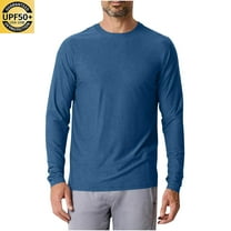 Mens Long Sleeve Sun Protection Shirts Solid Color Lightweight Breathable Protection Running Shirts