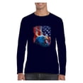 thumbnail image 1 of Mens Long Sleeve T-Shirts - American Flag 4th of July, 1 of 5