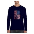 thumbnail image 1 of Mens Long Sleeve T-Shirts - American Flag 4th of July, 1 of 5