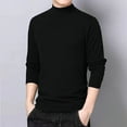 thumbnail image 1 of Mens Long Sleeve T Shirts Big and Tall XL-5X Plus Size Casual Mock Neck Stretchy Slim Tops Basic Solid Comfort Pullover Work Tees T-Shirts, 1 of 7