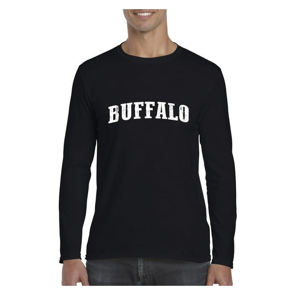 Mens Long Sleeve T-Shirts - Buffalo
