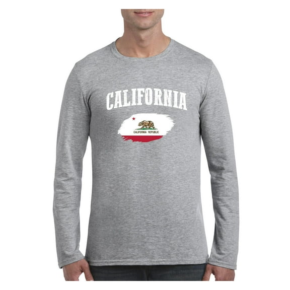 Mens Long Sleeve T-Shirts - California Cali