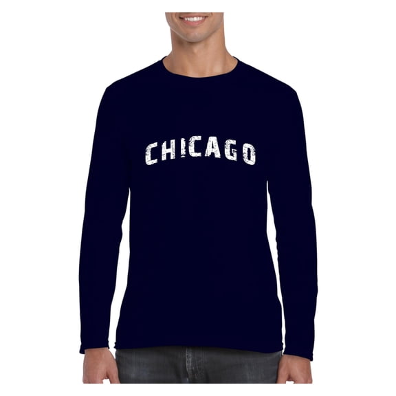Mens Long Sleeve T-Shirts - Chicago