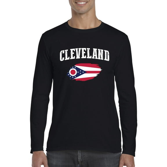 Mens Long Sleeve T-Shirts - Cleveland