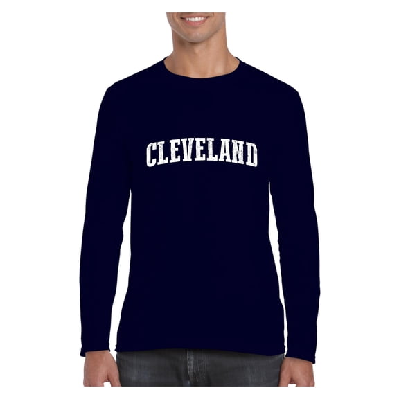 Mens Long Sleeve T-Shirts - Cleveland