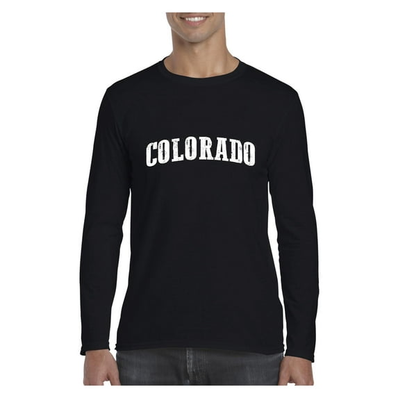 Mens Long Sleeve T-Shirts - Colorado