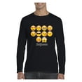 thumbnail image 1 of Mens Long Sleeve T-Shirts - Emoji Entourage, 1 of 5