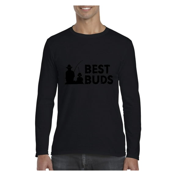 Mens Long Sleeve T-Shirts - Grandpa & Grandson