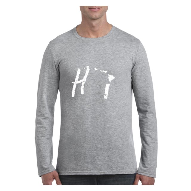 Mens Long Sleeve T-Shirts - Hawaii