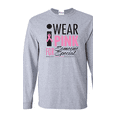 thumbnail image 1 of Mens Long Sleeve T-Shirts - I Wear Pink for Someone Special, 1 of 5