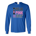 thumbnail image 1 of Mens Long Sleeve T-Shirts - I Wear Pink for Someone Special, 1 of 4