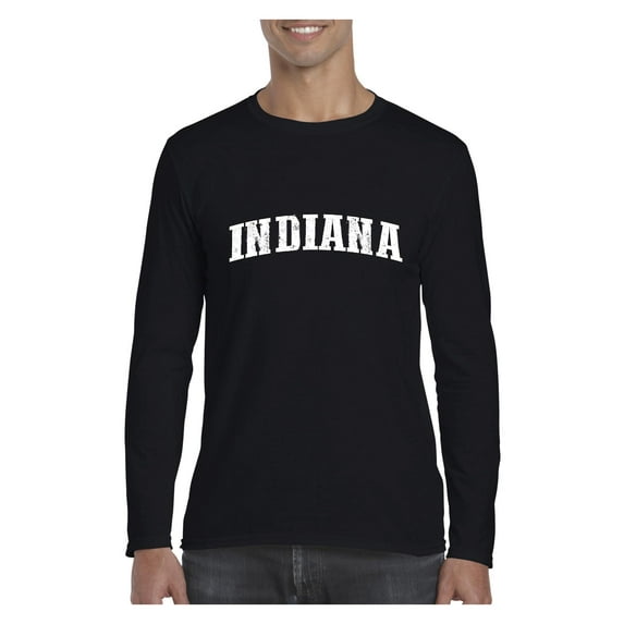 Mens Long Sleeve T-Shirts - Indiana