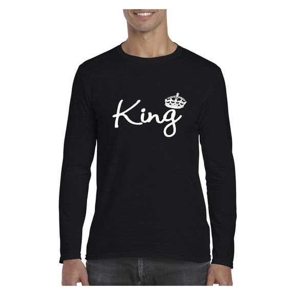 Mens Long Sleeve T-Shirts - King Crown