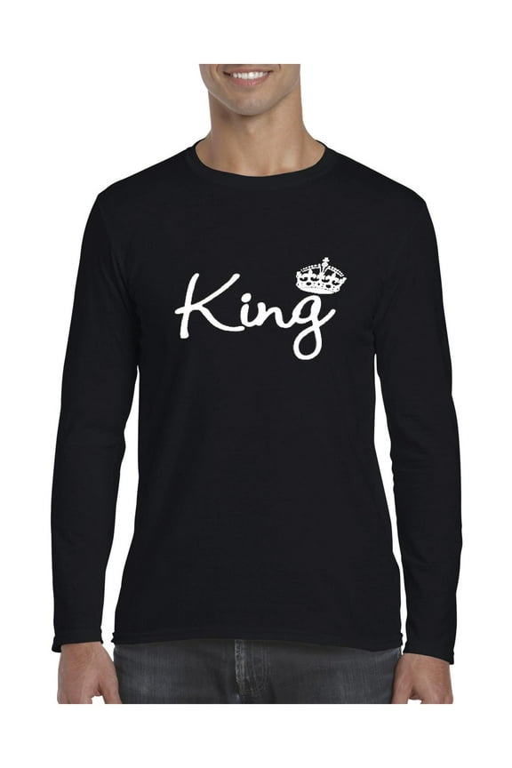 Mens Long Sleeve T-Shirts - King Crown
