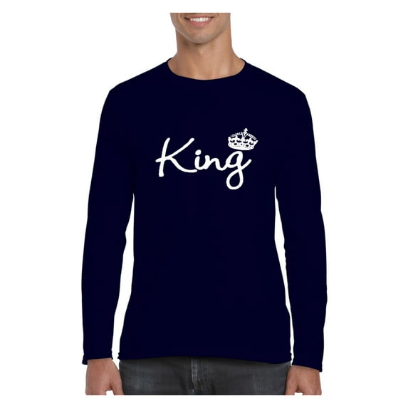 Mens Long Sleeve T-Shirts - King Crown