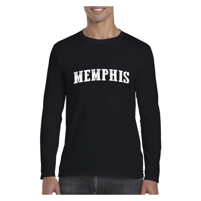 Mens Long Sleeve T-Shirts - Memphis
