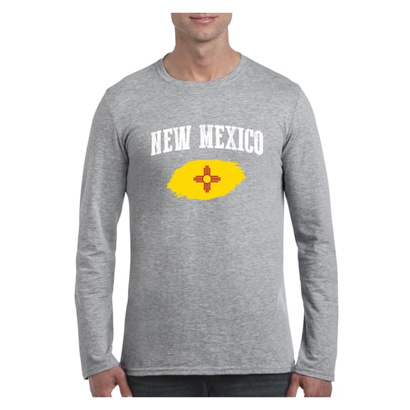 Mens Long Sleeve T-Shirts - New Mexico