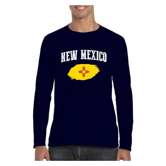 Mens Long Sleeve T-Shirts - New Mexico