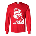 thumbnail image 1 of Mens Long Sleeve T-Shirts - President John F. Kennedy, 1 of 5