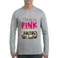 thumbnail image 1 of Mens Long Sleeve T-Shirts - Pretty in Pink Dangerous in Camo, 1 of 5