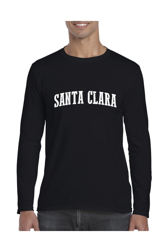 Mens Long Sleeve T-Shirts - Santa Clara