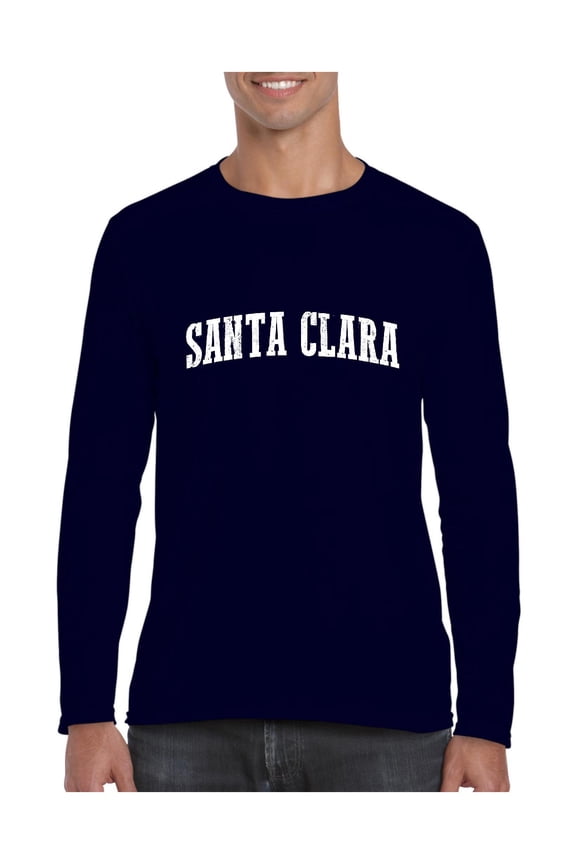 Mens Long Sleeve T-Shirts - Santa Clara
