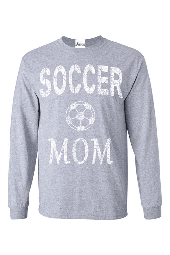 Mens Long Sleeve T-Shirts - Soccer Mom