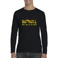 thumbnail image 1 of Mens Long Sleeve T-Shirts - Softball Play Hard or Go Home, 1 of 5