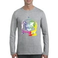 thumbnail image 1 of Mens Long Sleeve T-Shirts - Space Cat, 1 of 5
