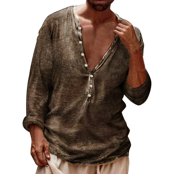 BJUTIR Mens Long Sleeve T Shirts Summer Fashion Casual Fasten 3D Digital Printing T Shirt Long Sleeve Top