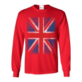 thumbnail image 1 of Mens Long Sleeve T-Shirts - Union Jack British Flag, 1 of 5