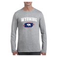 thumbnail image 1 of Mens Long Sleeve T-Shirts - Wyoming Flag, 1 of 5