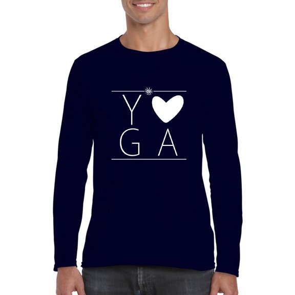 Mens Long Sleeve T-Shirts - Yoga