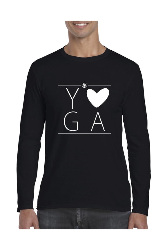 Mens Long Sleeve T-Shirts - Yoga
