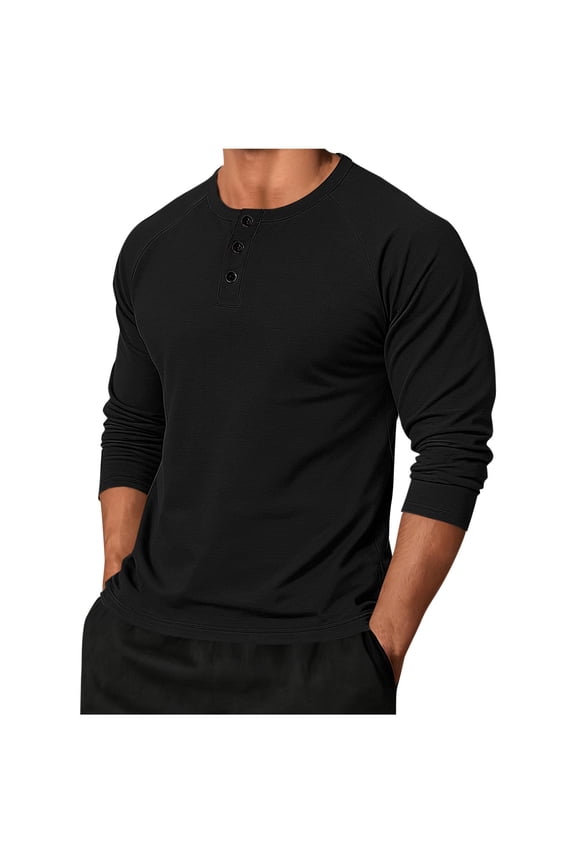 Mens Long Sleeve Tee Shirts Solid Blouses Tops Athletic Stretch Slim Fit T-Shirts Raglan Tops Lightweight Comfy Oversized Blouses Gym Traning Track Joggers Blouses for Fishing Workout Athletic Gym