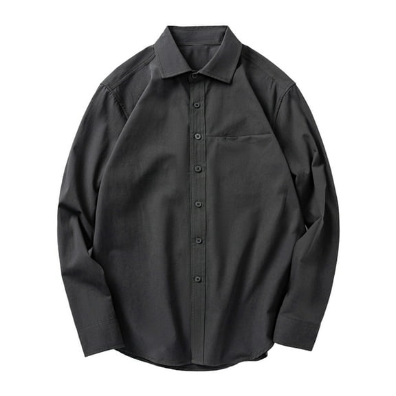 Mens Long Sleeve Tshirt Men's Oversized Dress Shirts Button Down Long Sleeve Casual Baggy Shirt