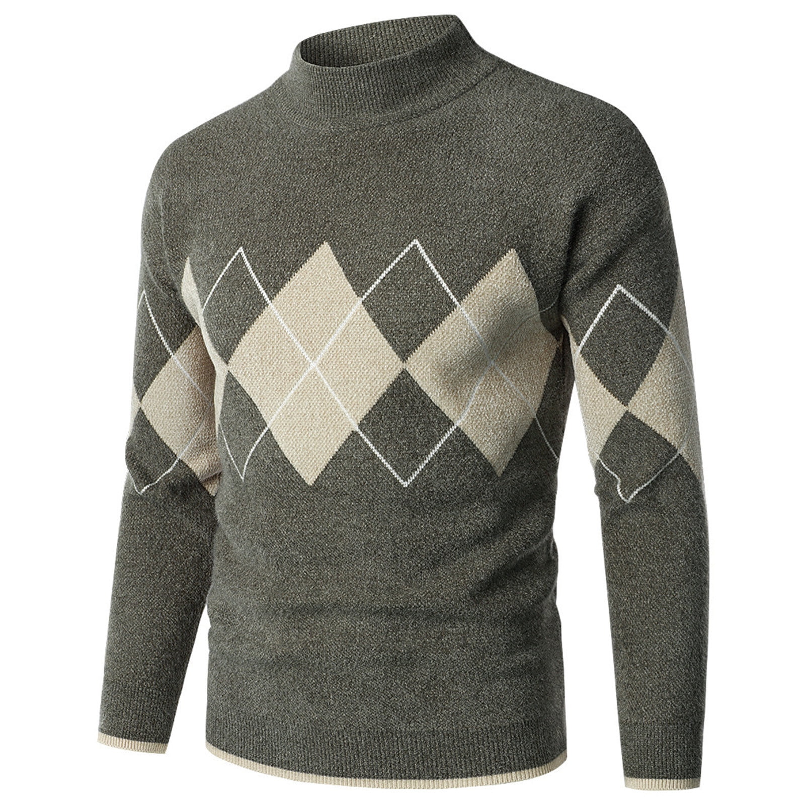 Mens Long Sleeve Turtleneck for Men Slim Fit Mock Turtleneck