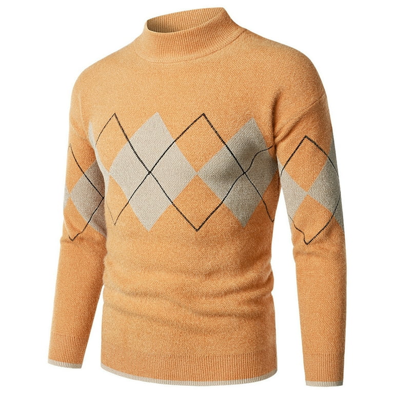 Striped Contrast Sweater Round Neck Turtleneck Sweater Was Thin Striped Contrast Sweater Round Neck Turtleneck Sweater Was Thin