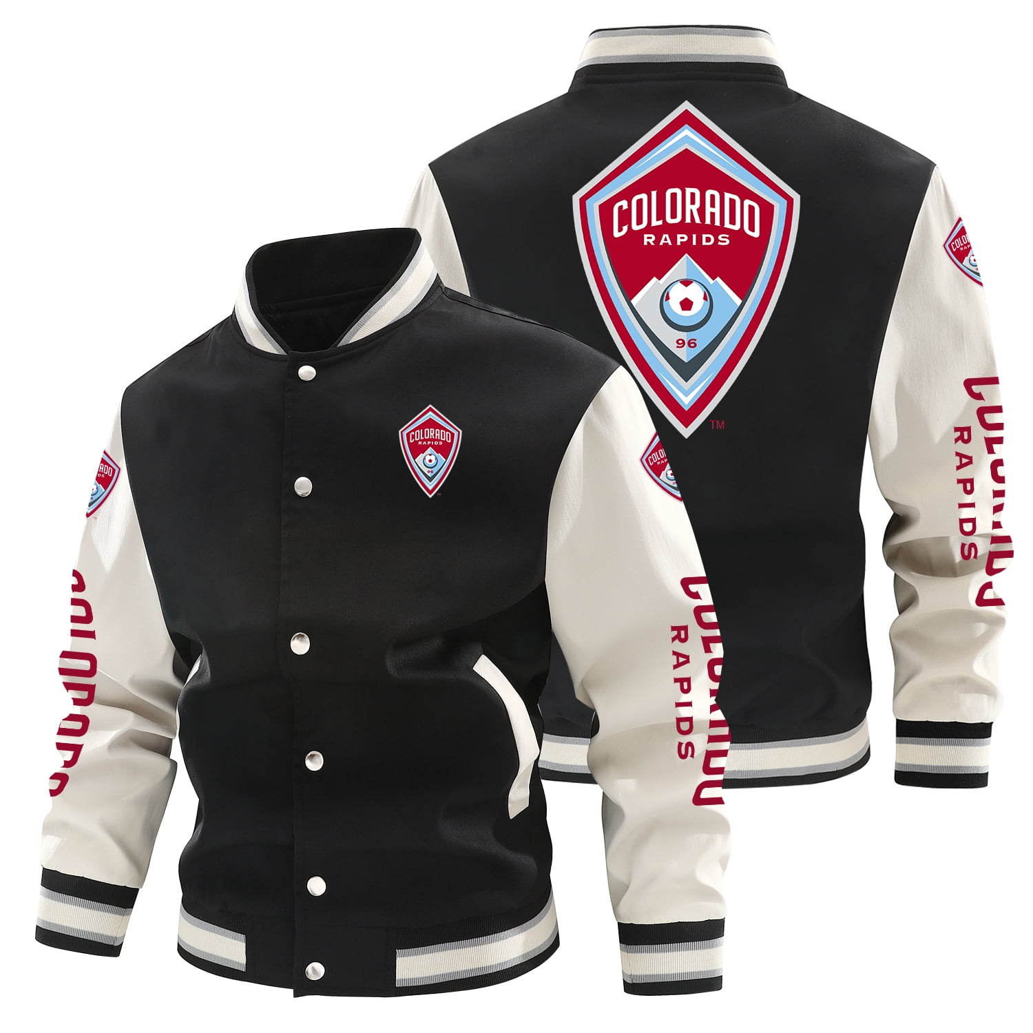 Mens Long Sleeve Varsity Jacket Causal Slim Fit Bomber Jackets football