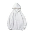 thumbnail image 1 of Mens Long Sleeves Drawstring Plain Hooded Sweatshirt Pullover Hoodie Casual Tops,Men Casual Basic Pullover Sweatshirts Blouse, 1 of 3
