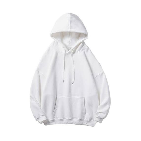 Mens Long Sleeves Drawstring Plain Hooded Sweatshirt Pullover Hoodie Casual Tops,Men Casual Basic Pullover Sweatshirts Blouse