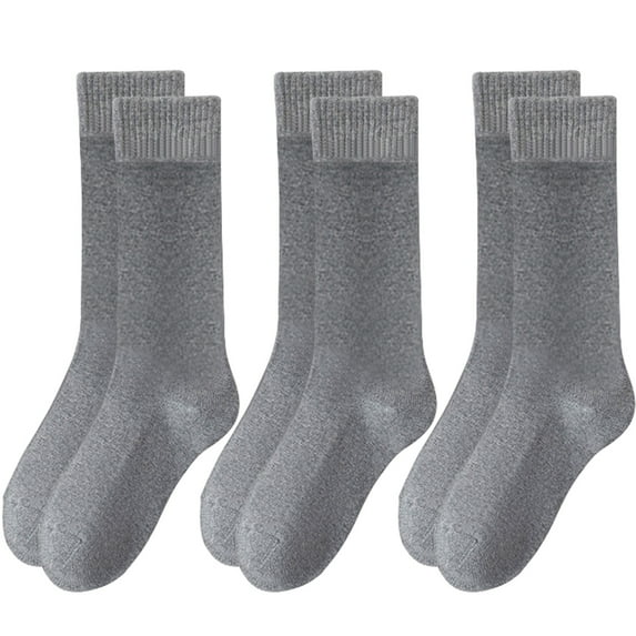 Mens Long Socks,Athletic Socks Men,Anti Slip Sweat Absorbing, Grey Ankle Socks Men 3 Pairs