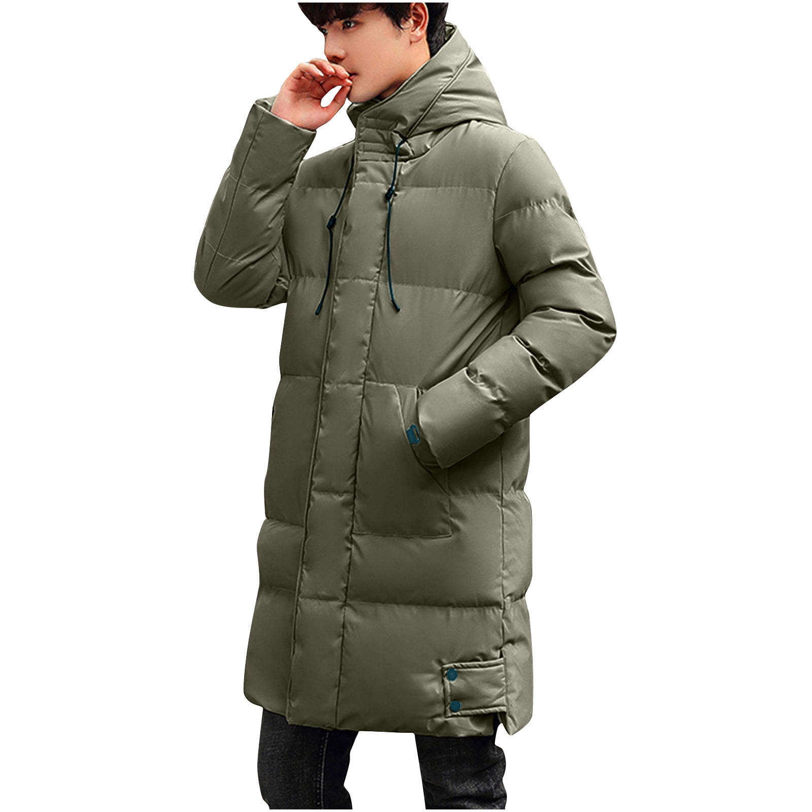 ジャケット・アウター KOCHE Parka Docking Long Coat Amazon.com: Maiyifu-GJ Men's Winter Long Padded Parka