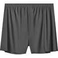 thumbnail image 1 of Mens Loose Boxer Shorts Silk Sleep Boxers Button Fly Gray 3XL, 1 of 3