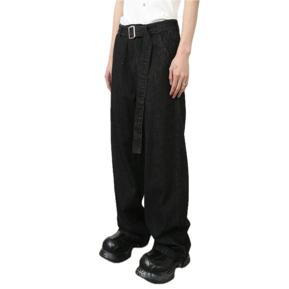 Mens Loose Fit Jeans with Pockets Durable Casual Everyday Wear Versatile Denim Bottoms for Men Comfortable Everyday