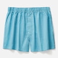 thumbnail image 1 of Mens Loose Fitting Underwear Pure Home Sleepwear Flat Angle Breathable Large Shorts, XL, Blue, 1 of 2